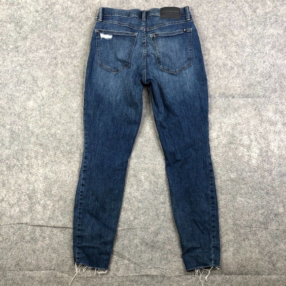 Lucky Brand Skinny Jeans Womens 6/28 Ava Mid Rise Ankle Distressed Stretchy Blue - Picture 12 of 12